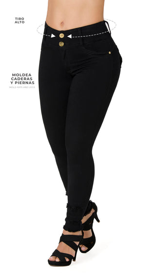Hildegarde Jeans Levantacola Bota Tobillero 52404PNT-B - Negro