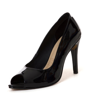 Tacón Charol Con Puntera Abierta 5C1389CETA - Negro