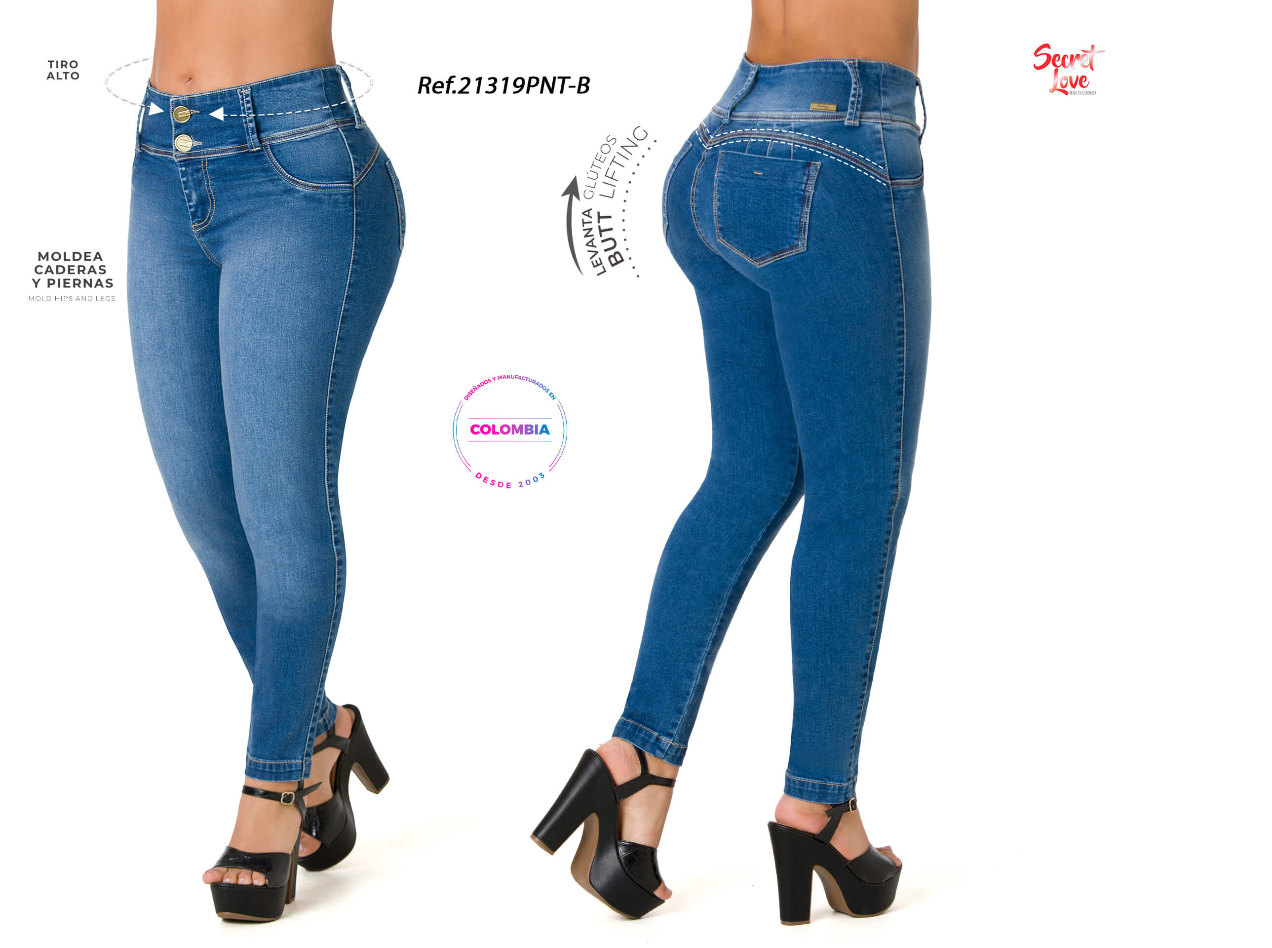 Jose Butt Lifting Jeans 21319PNT-B – Ska Studio Usa