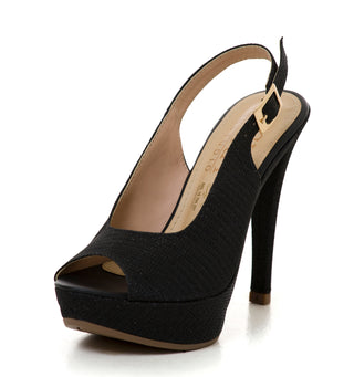 Tacón Con Punta Abierta 5C1228STA - Negro