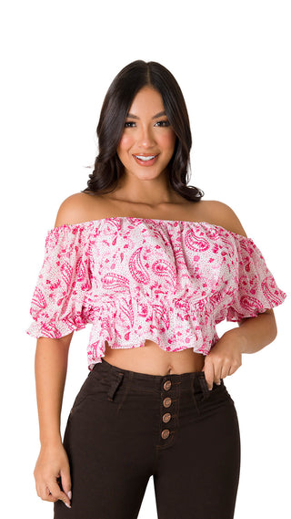 Blusa Floral 7B5230B - Rosado