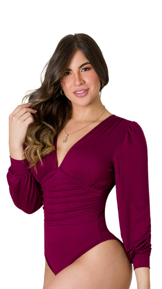 Body Escote V 4BB6028 - Vinotinto