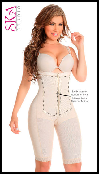 Fajas Colombianas Compresion Alta 114FA - Beige