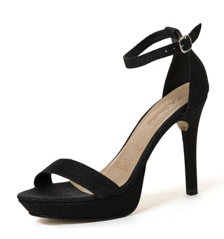 Calzado Modelo Tacon 5C1357STA - Negro Escarchado