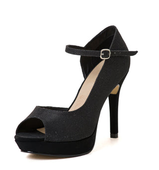 Calzado Modelo Tacon 4C231CETA - Negro Escarchado