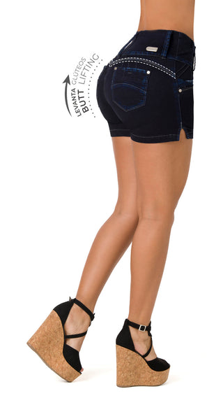 Jeremy Shorts Levantacola Tiro Alto 71208SHPA-B - Petroleo