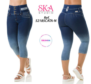 Mae Capris Levantacola Sin Bolsillo 52185CATA-N - Azul Oscuro