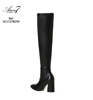 Botas Largas Con Tacón Ancho 4C1737BOTA - Negro