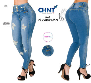 Jeans Levantacola Skinny CHNT 71290DPAP-N - Azul Medio