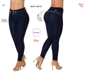 Glennie Jeans Levantacola Bota Skinny 21142P-N - Azul Oscuro