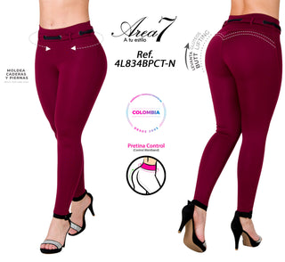 Leggings Levanta Cola Area7 4L834BPCT-N - Vinotinto