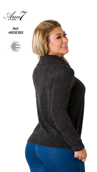 Sueter Casual 4B5838S - Negro