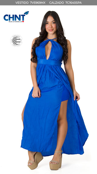 Vestido Mini 7V5969MX - Azul