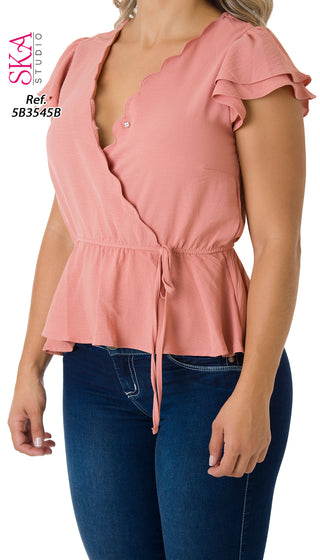 Blusa Manga Corta 5B3545B - Rosa