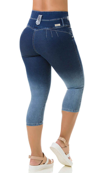Mae Capris Levantacola Sin Bolsillo 52185CATA-N - Azul Oscuro