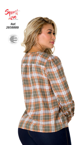 Blusa manga larga 2B5888B - Estampado