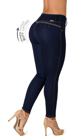 Glennie Jeans Levantacola Bota Skinny 21142P-N - Azul Oscuro