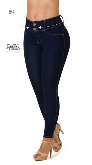 Glennie Jeans Levantacola Bota Skinny 21142P-N - Azul Oscuro