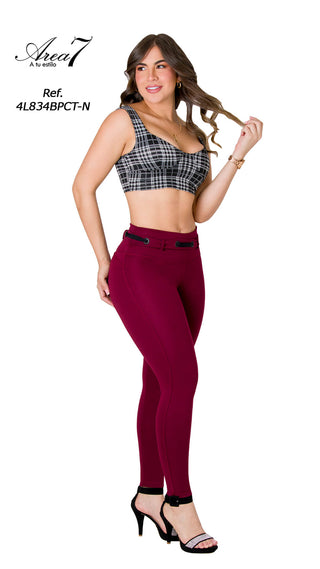 Leggings Levanta Cola Area7 4L834BPCT-N - Vinotinto