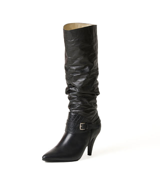 Botas En Cuero Holgadas Colombianas 5C1529BOTM - Negro