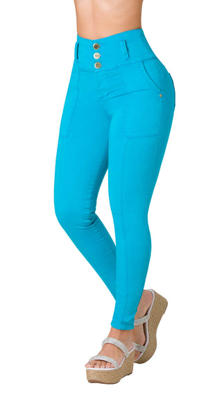 Jeans Levantacola Skinny CHNT 71293PAP-B - Azul