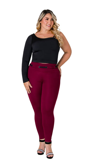 Leggings Levanta Cola Area7 4L834BPCT-N - Vinotinto