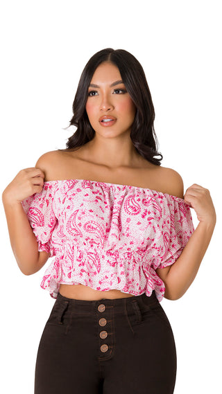 Blusa Floral 7B5230B - Rosado
