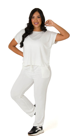 Conjunto Pantalón Y Camiseta 7L4487LMX - Blanco