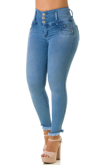Flossy Jeans Levantacola Bota Tobillero 70117PAT-B - Azul Medio
