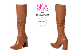Botas largas con tacÃ³n 5C1803BOTM - Miel