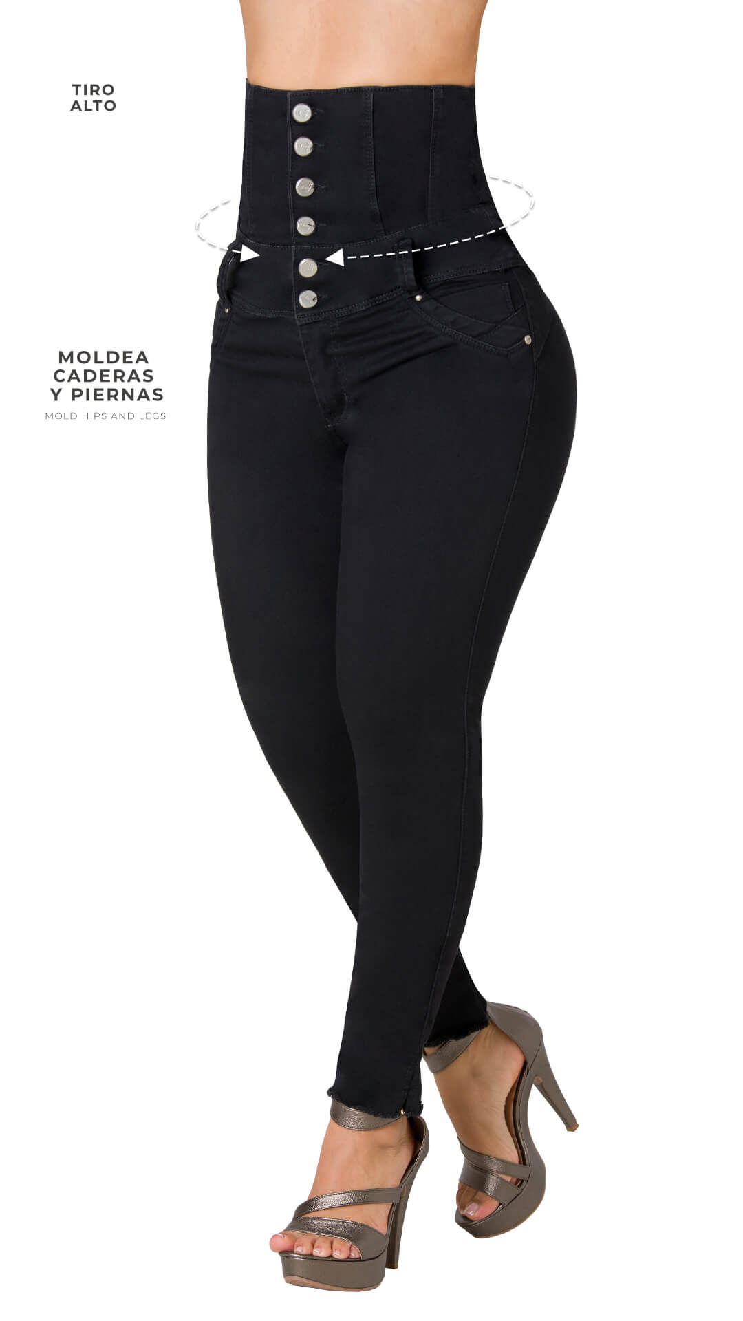 Cintura Pantalón Costillero Colombiano Pantalon Costillero Negro