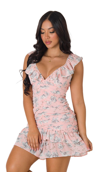 Vestido Mini Floral 4V4711MN - Estampado