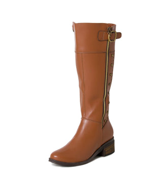 Botas largas tacon bajo 5C1761BOTB - Miel