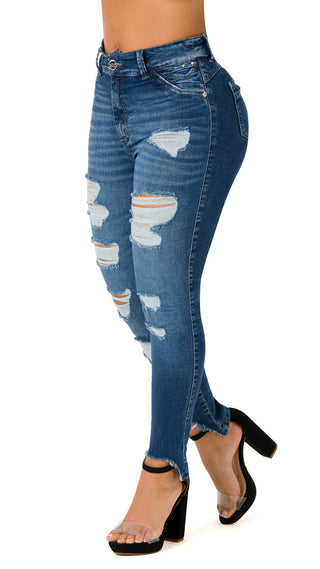 Hiram Jeans Levantacola Bota Tobillero 71181DPDT-B - Azul Medio
