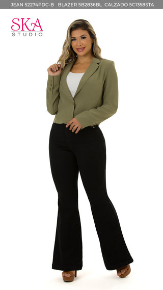 Blusa Manga Larga 5B2836BL  - Verde Oliva