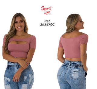 Blusa Manga Corta 2B3876C - Rosa