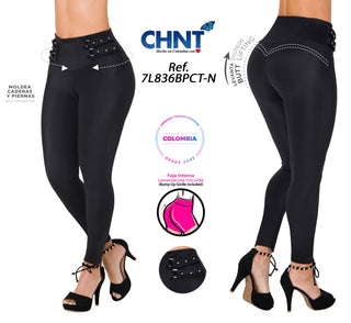Leggings Levantacola CHNT 7L836BPCT-N - Negro