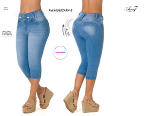 Jobyna Capris Levantacola 40565CAPN-B - Azul Claro