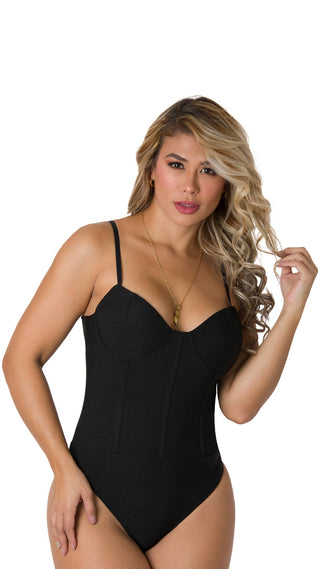 Body tipo corset 2BB5957 - Negro