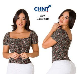 Blusa Escote Cuadrado 7B5366B - Estampado