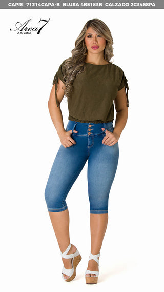 Blusa Hojarota 4B5183B - Verde Oliva