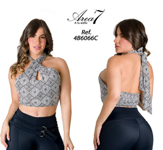 Crop Top Estampado 4B6066C - Estampado