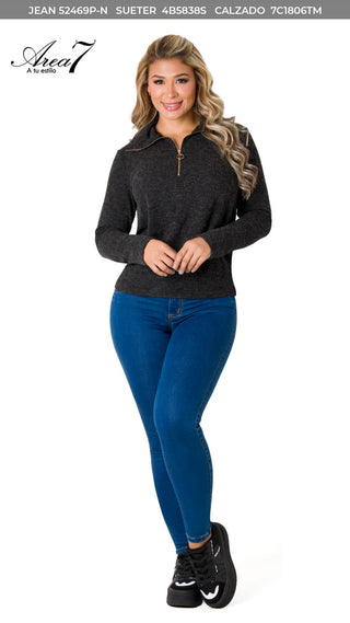 Sueter Casual 4B5838S - Negro