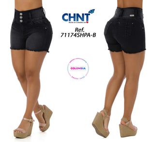 Papagena Shorts Levantacola Pretina Ancha 71174SHPA-B - Negro